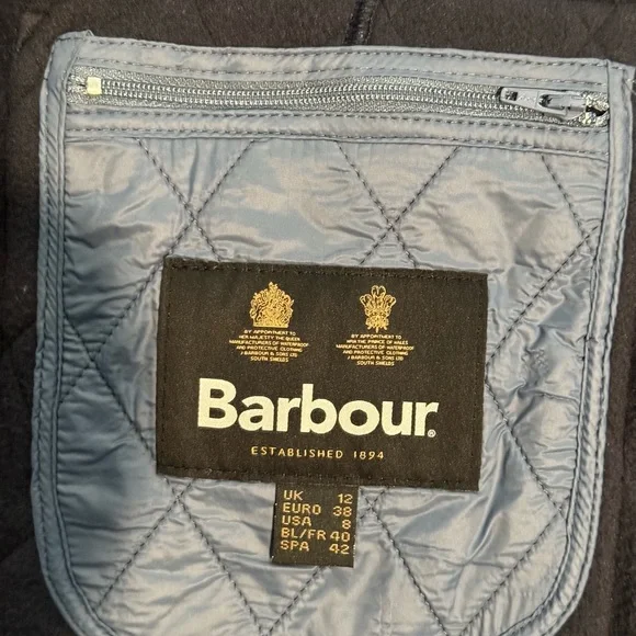 Barbour Wray Quilted Gilet Vest – Blue – Size US8 – NWT - Picture 6 of 6